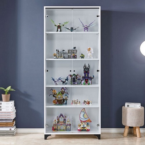 하이플러스가구 프라하 키높은 유리 장식장 800_이미지