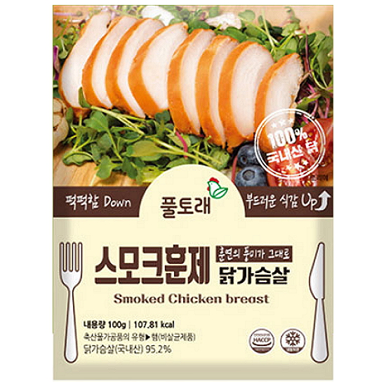 풀토래 스모크훈제 닭가슴살 100g (10개)_이미지