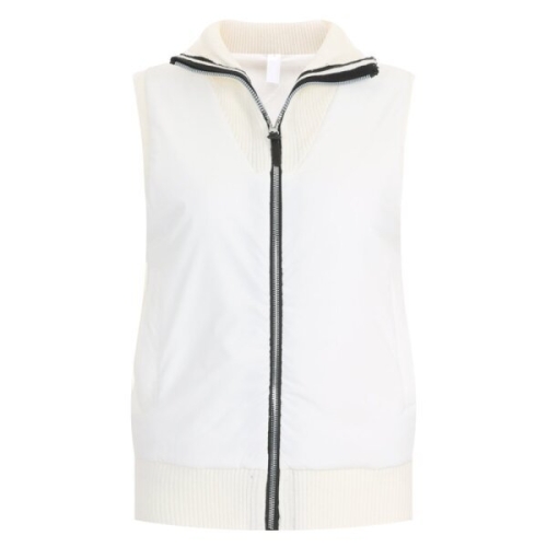 샵앤 FW신상 여성 하프넥 방한 캐시미어 앞면 패딩 골프 니트 조끼 LB-WVS-20