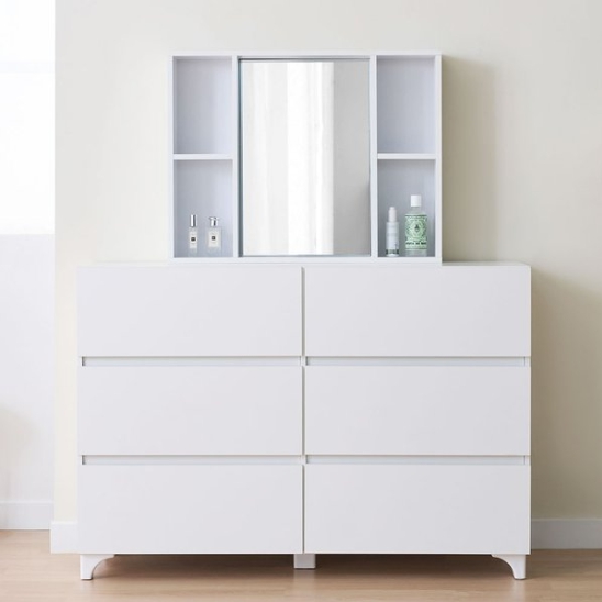 벨리카가구 고니 3단 수납 화장대 1200_이미지