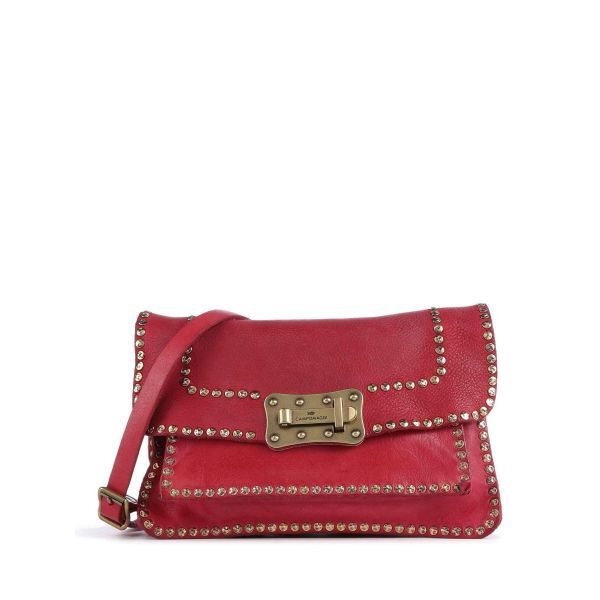 캄포마찌 Campomaggi 크로스바디 가방 그레인 소 가죽 핑크 숄더백 크로스백 243576