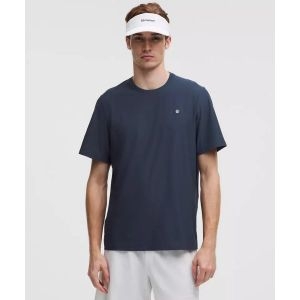 UV-프로텍트ive 스트라이프 메쉬 테니스 티셔츠 클럽 블루 1754356