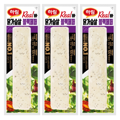 하림 하림이닭 닭가슴살 리얼바 블랙페퍼 80g (9개)