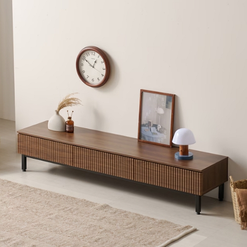 히트가구 F41622 스틸 서랍 거실장 1800