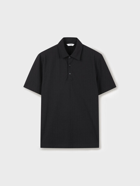 NEG2TT1927 BK 면 100%의 아이스 코튼 원단의 시원한 터치감의 PQ 반팔 카라 티셔츠_JK