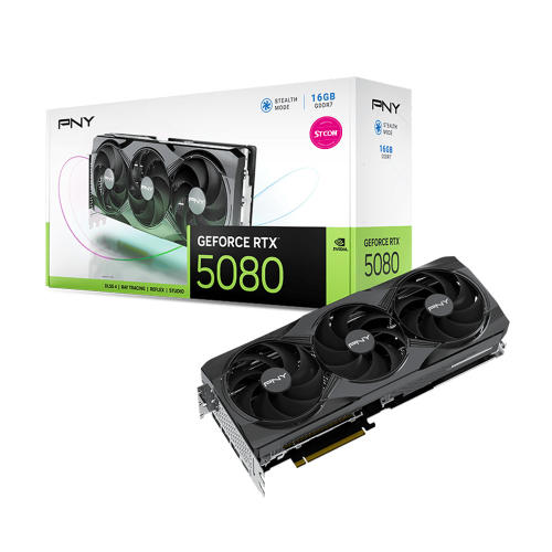 PNY ������ RTX 5080 D7 16GB Triple Fan STCOM