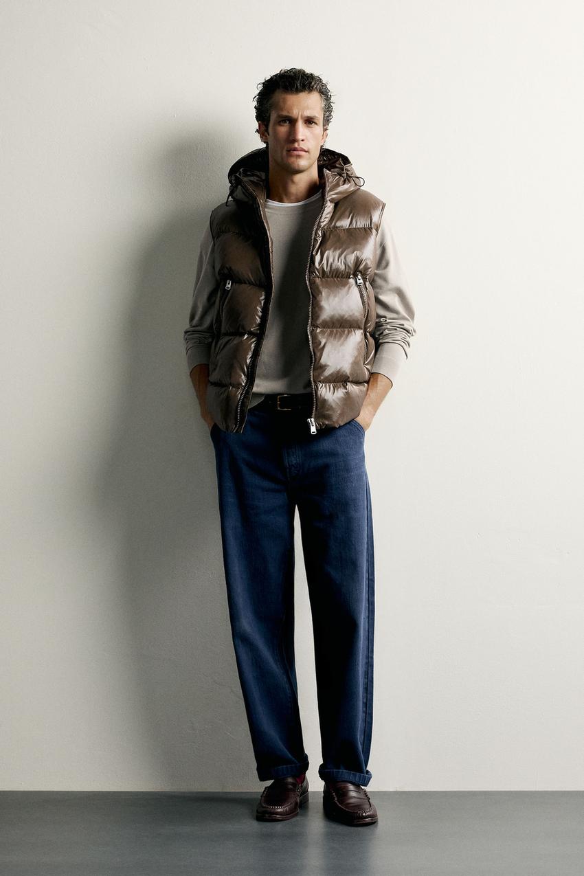 자라 60% 다운 40% 페더 워터 프루프 패딩 베스트 황토색 3411/002/703 _kr 103123 560284683