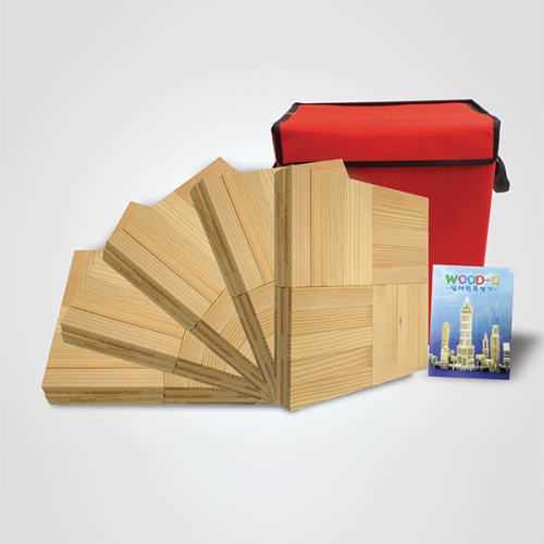  가베가족 KS1303 큰솔 원목카프라500pcs+예제집+가방