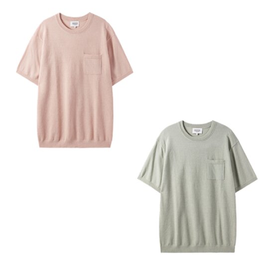 브롬톤 HALF SLEVE CHEST POCKET BASIC ROUND T SHIRT P242MKT515