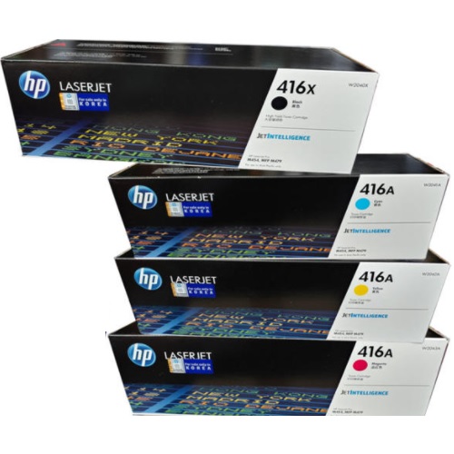 HP 정품 416X/416A (W2040X, W2041A, W2042A, W2043A) 4색 세트_이미지
