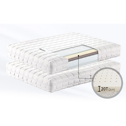 파로마 포마드 멀티수납 LED침대 Q (20T라텍폼스독립)_이미지