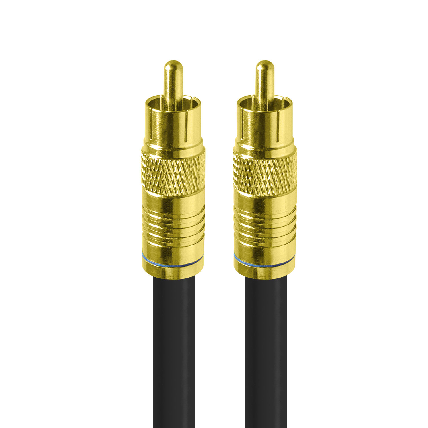 탑라인에이치디 HDTOP 국산 디지털 75옴 골드 RCA 코엑셜 블랙 5C 동축 케이블 (HT-ZGCX100, 10m)_이미지