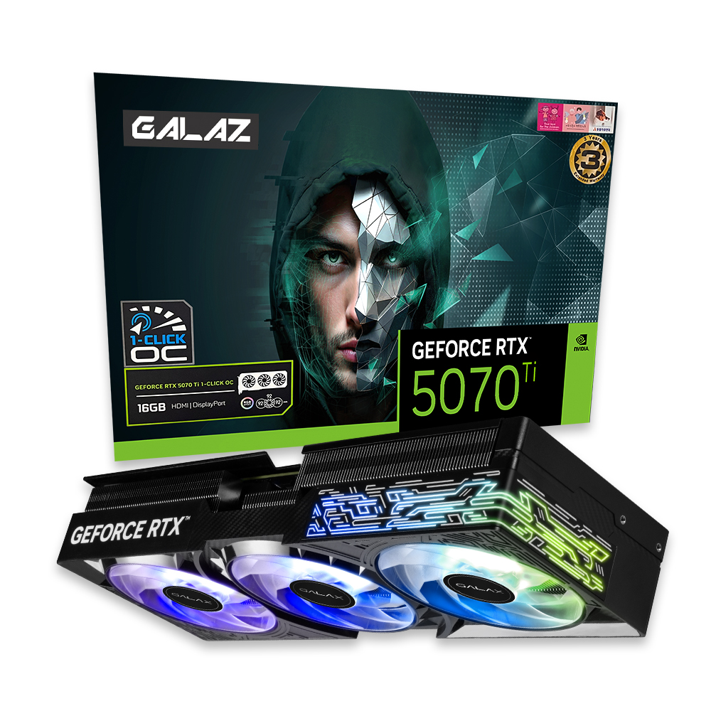 ������ GALAZ ������ RTX 5070 Ti BLACK OC D7 16GB