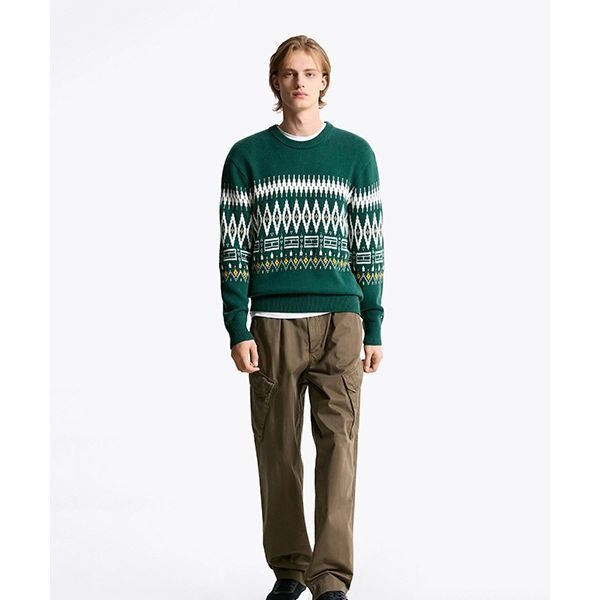 페어아일 울 블렌드 크루넥 스웨터 T12F9KPO450MT10CG 428595