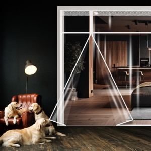 Gumdonge 대형 베란다 방풍비닐 커튼 창문 자석 바람막이 외풍차단 방풍막 현관 방한 350x250