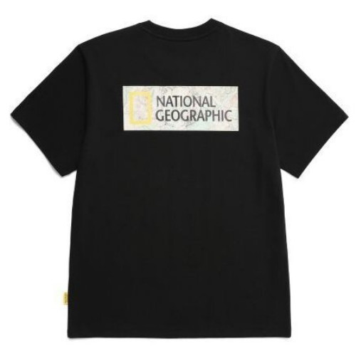  내셔널지오그래픽 만텔라 백 빅 로고 반팔 티셔츠 N232UTS040