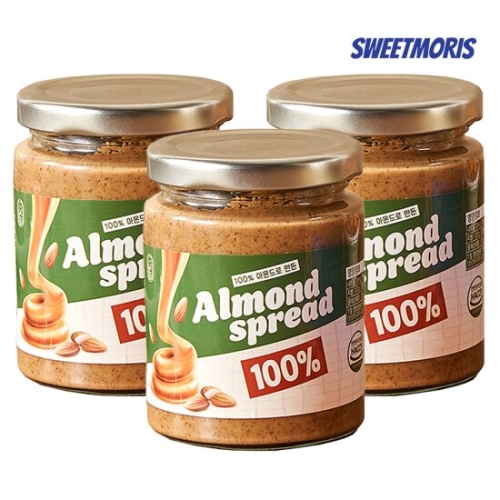 스윗모리스 100% 아몬드 스프레드 오리지널 250g (3개)