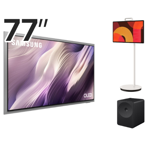 삼성전자 올레드 KQ77SH95AFXKR (벽걸이+무빙스타일+스피커, HW-LS70H)_이미지