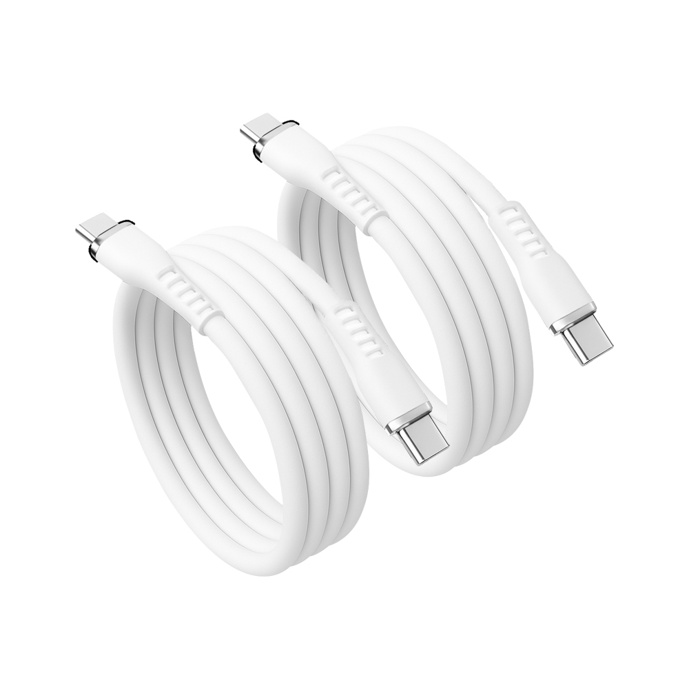 쿠팡 홈플래닛 PD 100W C to C타입 소프트터치 실리콘 꼬임방지 케이블 (2m, 6개)_이미지