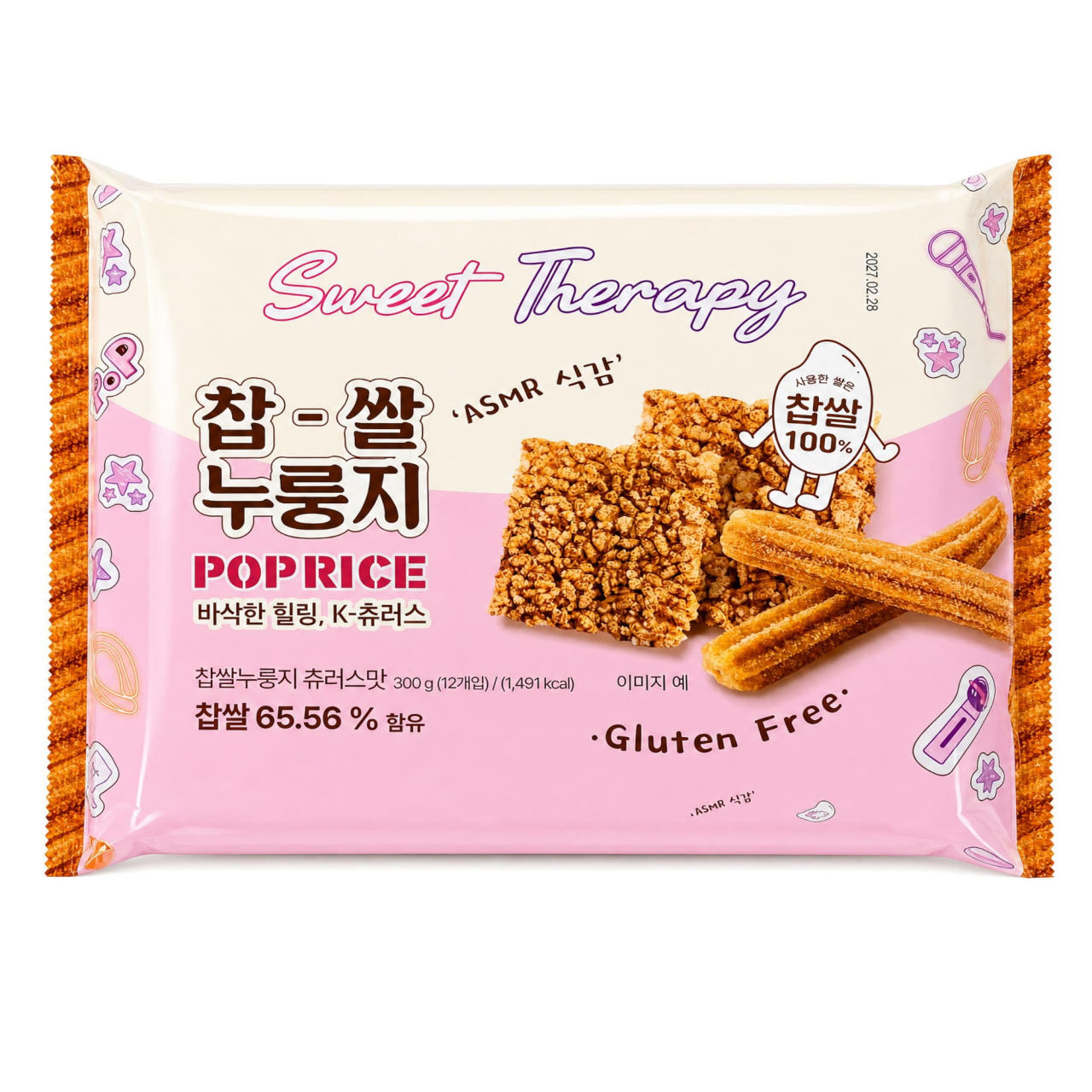 가선기획 찹쌀 누룽지 츄러스맛 300g