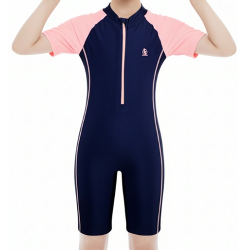 쿠기 여아용 집업 반전신 수영복 KG-S2516