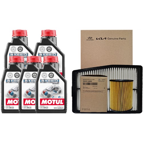 모튤 하이브리드 0W20 5L + 순정필터 기아 K5 DL3 하이브리드