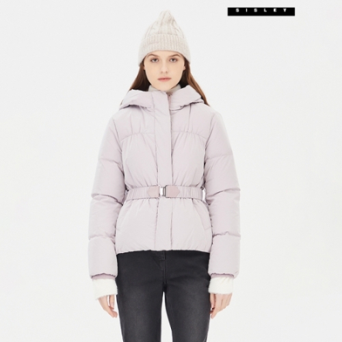 SISLEY 크리스탈 후드 벨티드 패딩 SAPD41361LV