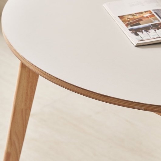 파로마 이프 브로어 반원 원목 식탁 800 (의자별도)_이미지