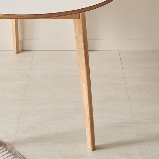 파로마 이프 브로어 반원 원목 식탁 800 (의자별도)_이미지