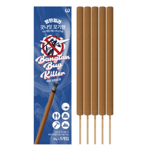 한국디비케이 방탄킬라 굿나잇 모기향 5개입 (6개)