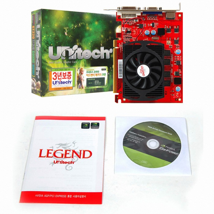 유니텍전자 LEGEND 지포스 GT220 SONIC HDMI 512MB_이미지