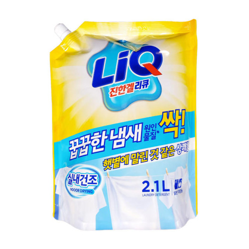 애경 리큐 진한겔 실내건조 겸용 리필 2.1L (1개)