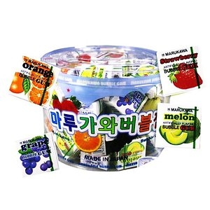 마루가와 버블껌 4가지맛