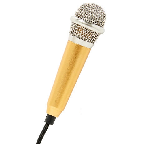 아트박스 스마트폰 미니 마이크 (골드)_이미지