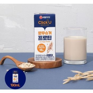 서울우유 클릭유 로우슈거 프로틴 190ml 빠른배송