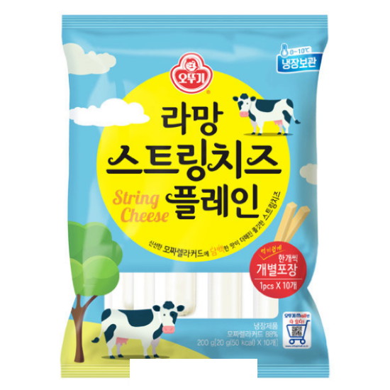 라망 스트링치즈 플레인 20G 10입
