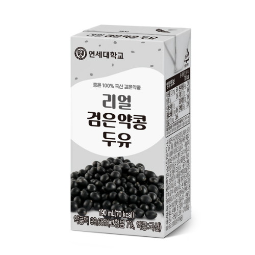 연세우유 연세두유 리얼 검은약콩 두유 190ml이미지입니다. 누르면 해당 게시물로 새창이동합니다.