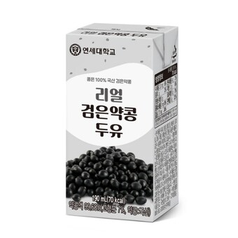 <b>연세</b>우유 <b>연세</b><b>두유</b> 리얼 검은약콩 <b>두유</b> 190ml