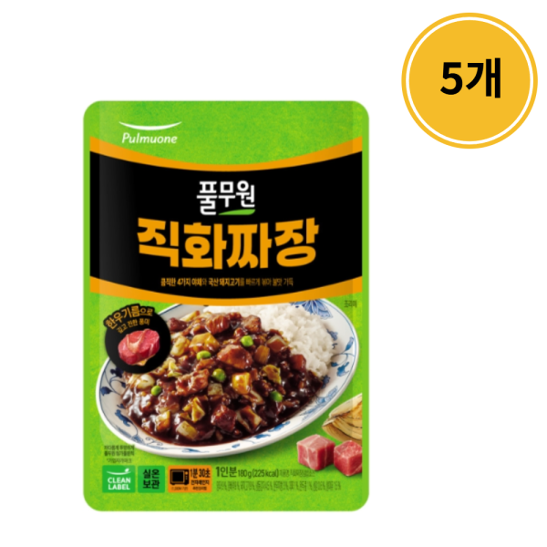 풀무원 직화짜장 180g (5개)_이미지