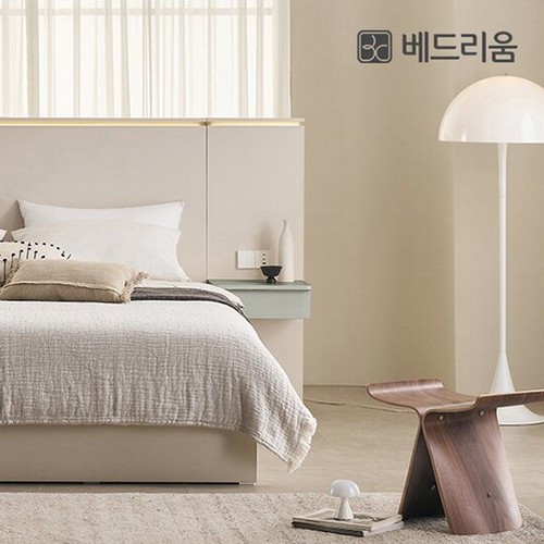 베드리움 호라이즌 LED 호텔형 서랍형 침대 SS+패널 2개 (매트별도)_이미지