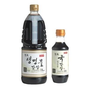 신앙촌 <b>양조</b> 생명물<b>간장</b> 1.8L + <b>국간장</b> 500ml
