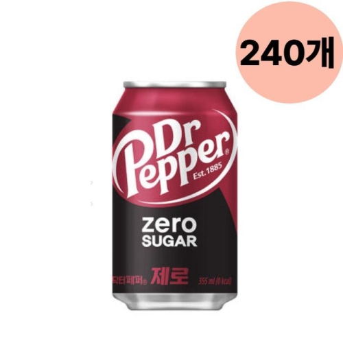 코카콜라음료 닥터페퍼 제로 350ml (240개)_이미지