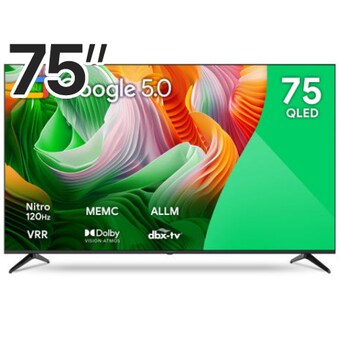 <b>더함</b> 치크 AMG 스마트 75 QLED 120HZ 돌비 AI 구글5.0