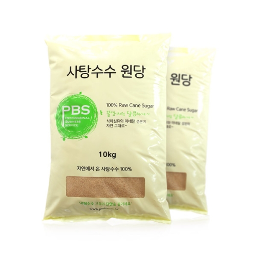 참건강마을 비정제 원당 10kg 사탕수수당_이미지