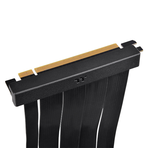 써멀테이크 PCI-E 4.0 Dual 90도 라이저 케이블 (블랙, 130mm)_이미지