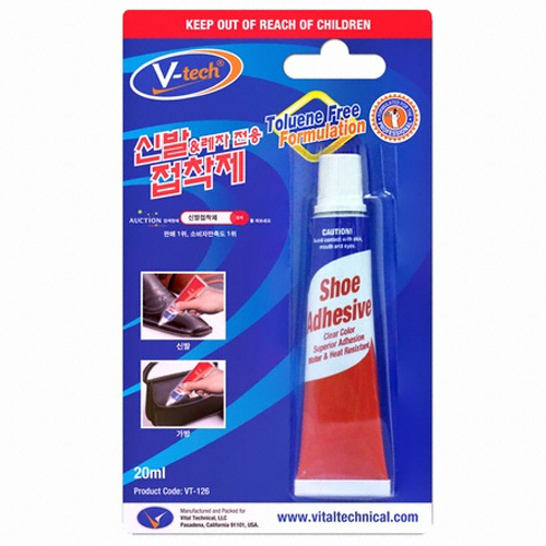 브이텍 신발 레자 전용 접착제 20ml (1개)_이미지