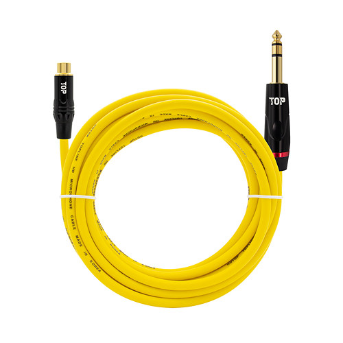 탑라인에이치디 HDTOP RCA to 5.5mm 스테레오 엘로우 케이블 (20m, HT-TP2564)