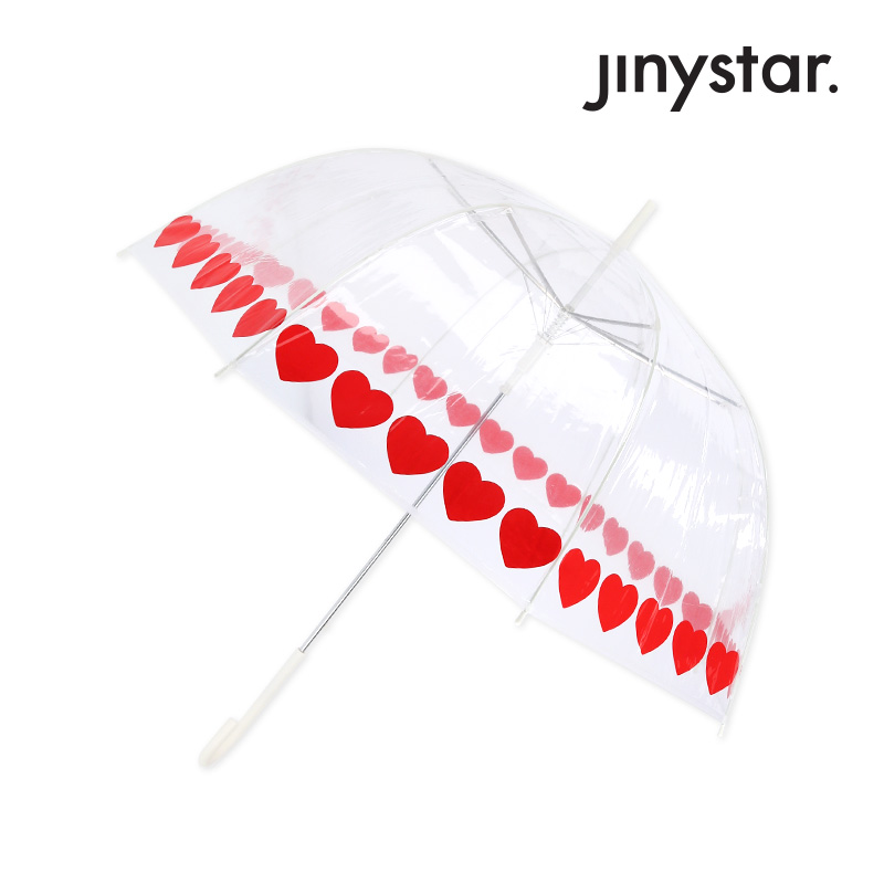 성창FnG 지니스타 POE 돔형 하트 보더 장우산 LUJSU80005