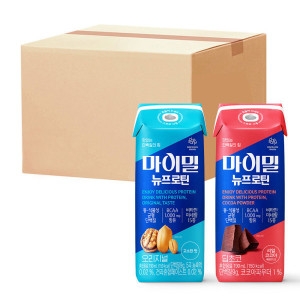 대상웰라이프 마이밀 마시는 뉴프로틴 190ml 24개 + 마시는 뉴프로틴 딥초코 190ml 16개_이미지