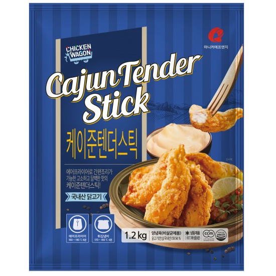 마니커 케이준 치킨텐더스틱 1kg (2개)_이미지
